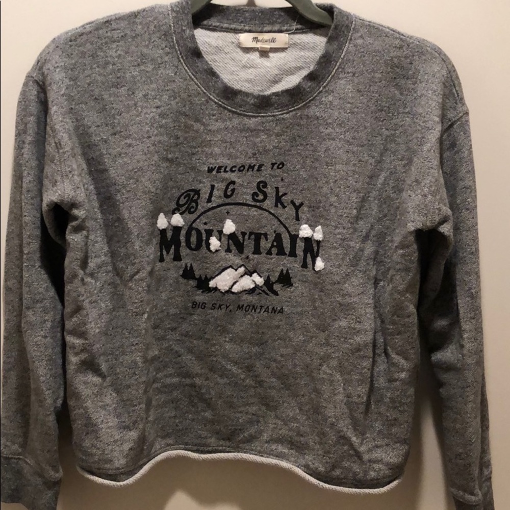 Madewell cropped french terry montana sweatshirt